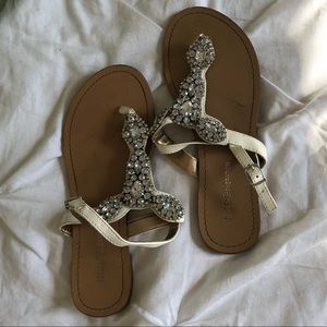 BCBGeneration beaded sandals size 6